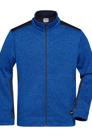 Men's Knitted Workwear Fleece Jacket - STRONG -