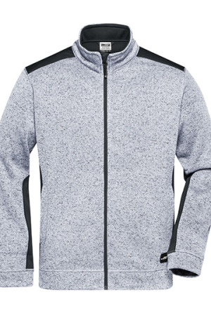 Men's Knitted Workwear Fleece Jacket - STRONG -