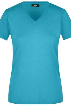 Ladies` Slim Fit V-T