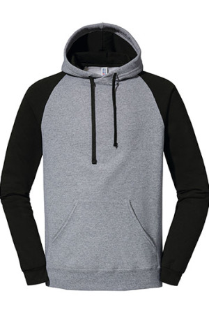 Nublend® Colour-Block Raglan Hooded Sweatshirt