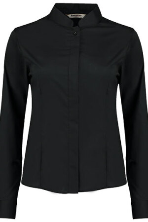 Women's Bar Shirt Mandarin Collar Long Sleeve