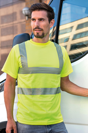 Hi-Viz Broken Reflective T-Shirt EN ISO 20471