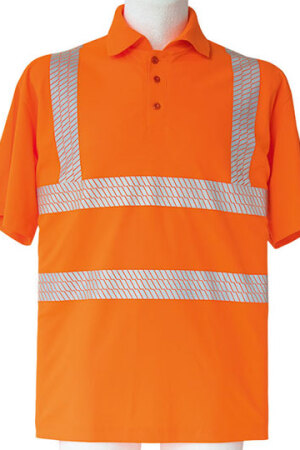 Hi-Viz Broken Reflective Polo Shirt EN ISO 20471