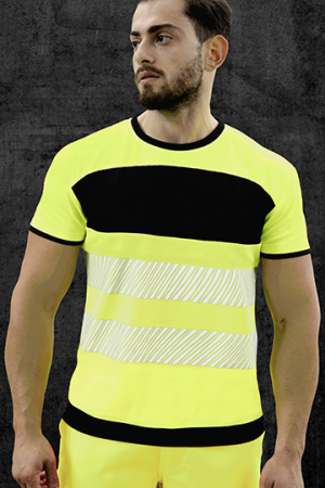 EOS Hi-Vis Workwear T-Shirt With Printing Area