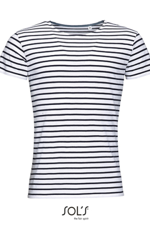 Men`s Round Neck Striped T-Shirt Miles