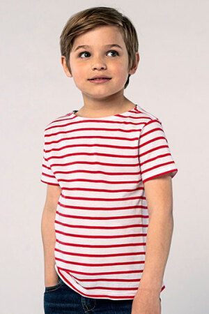 Kids Round Neck Striped T-Shirt Miles