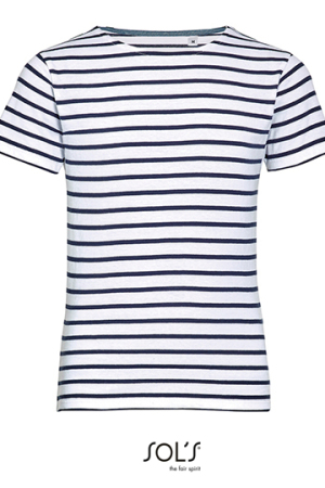 Kids Round Neck Striped T-Shirt Miles