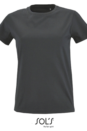 Womens Round Neck Fitted T-Shirt Imperial