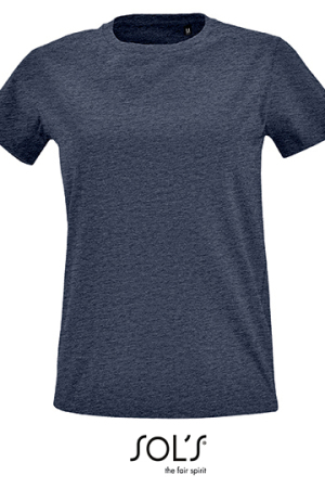 Womens Round Neck Fitted T-Shirt Imperial