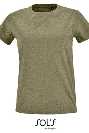 Womens Round Neck Fitted T-Shirt Imperial