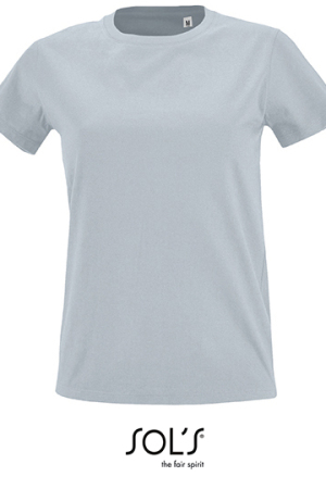 Womens Round Neck Fitted T-Shirt Imperial