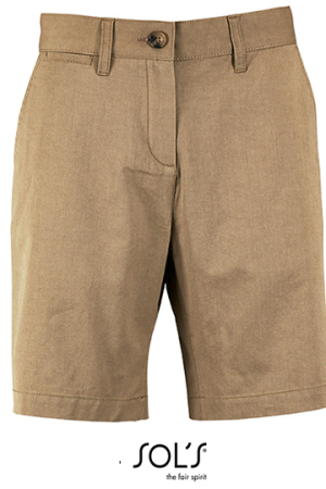 Womens Chino Bermuda Shorts Jasper