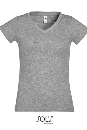 Ladies V-Neck-T-Shirt Moon