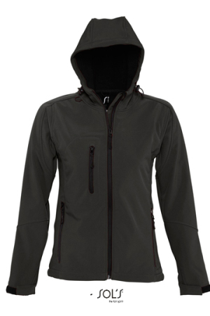 Womens Hooded Softshell Jacket Replay