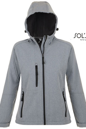 Womens Hooded Softshell Jacket Replay