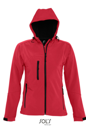 Womens Hooded Softshell Jacket Replay