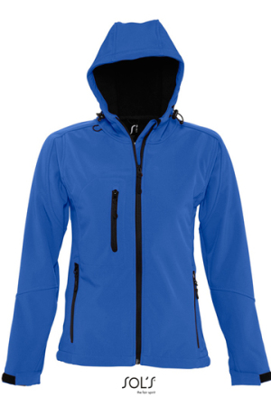 Womens Hooded Softshell Jacket Replay