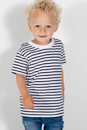 Short Sleeved Stripe T Shirt