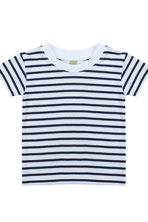 Short Sleeved Stripe T Shirt