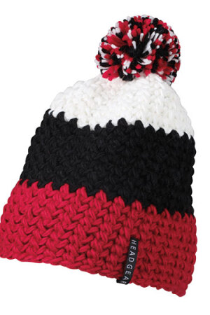 Crocheted Cap With Pompon