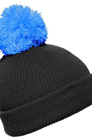 Pompon Hat With Brim