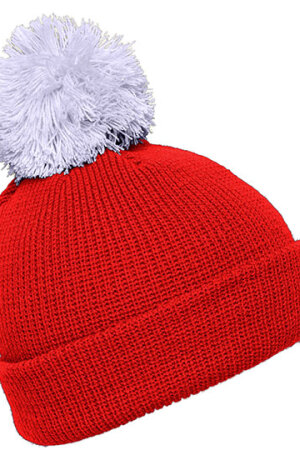 Pompon Hat With Brim