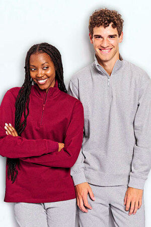 Unisex Quarter Zip Sweatshirt