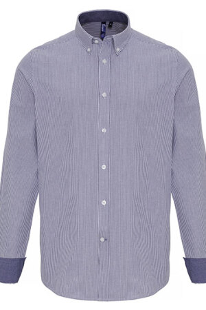 Mens Cotton Rich Oxford Stripes Shirt