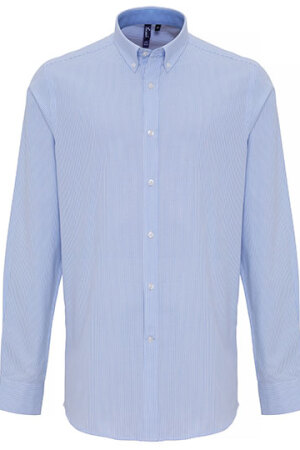 Mens Cotton Rich Oxford Stripes Shirt