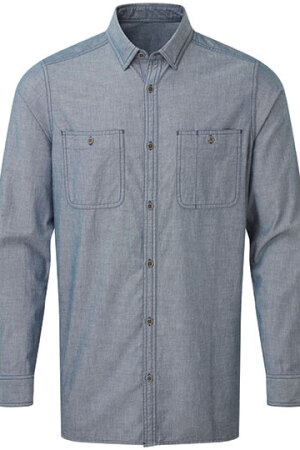 Men`s Organic Chambray Fairtrade Long Sleeve Shirt