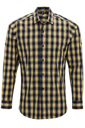 Mens Mulligan Check Cotton Long Sleeve Shirt