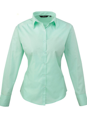 Ladies Poplin Long Sleeve Shirt