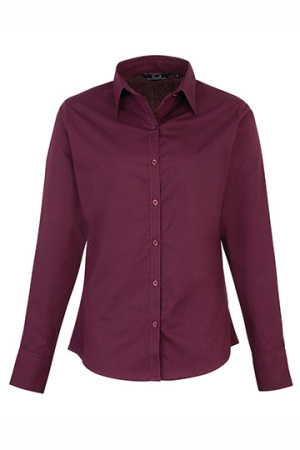 Ladies Poplin Long Sleeve Shirt