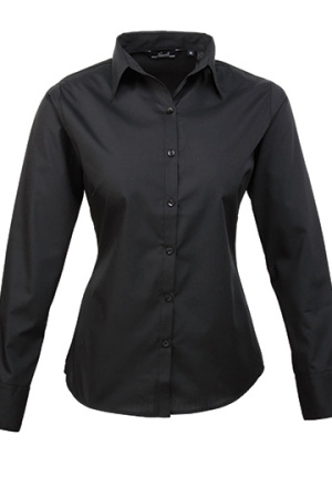 Ladies Poplin Long Sleeve Shirt