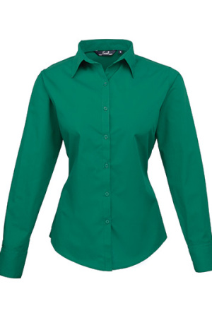 Ladies Poplin Long Sleeve Shirt