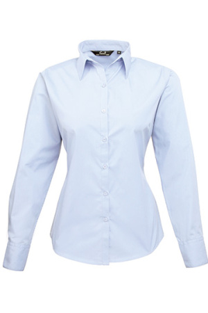 Ladies Poplin Long Sleeve Shirt