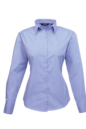 Ladies Poplin Long Sleeve Shirt