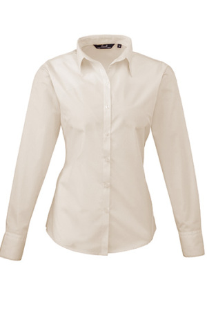 Ladies Poplin Long Sleeve Shirt