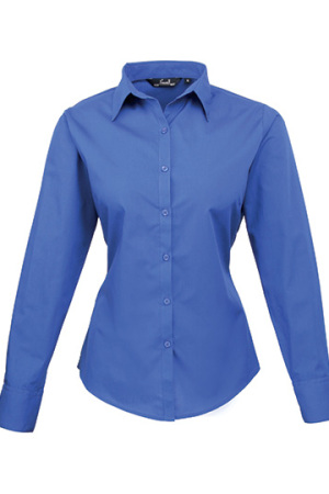 Ladies Poplin Long Sleeve Shirt