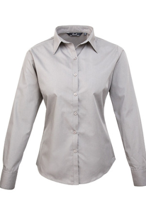 Ladies Poplin Long Sleeve Shirt