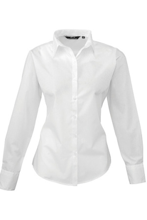 Ladies Poplin Long Sleeve Shirt