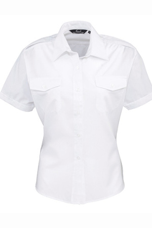 Ladies Pilot Shirt Shortsleeve