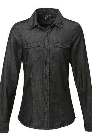 Ladies Jeans Stitch Denim Shirt