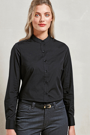 Women´s Banded Collar Grandad Shirt