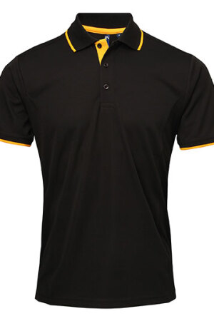 Mens Contrast Coolchecker Polo