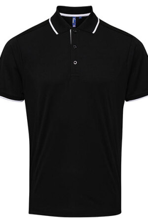 Mens Contrast Coolchecker Polo