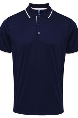 Mens Contrast Coolchecker Polo