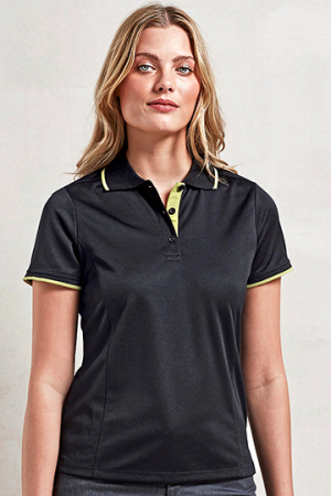 Ladies Contrast Coolchecker Polo