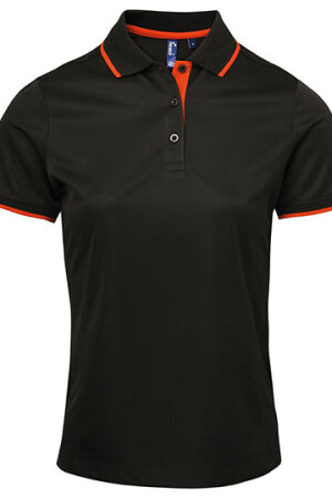 Ladies Contrast Coolchecker Polo