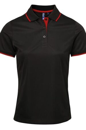 Ladies Contrast Coolchecker Polo